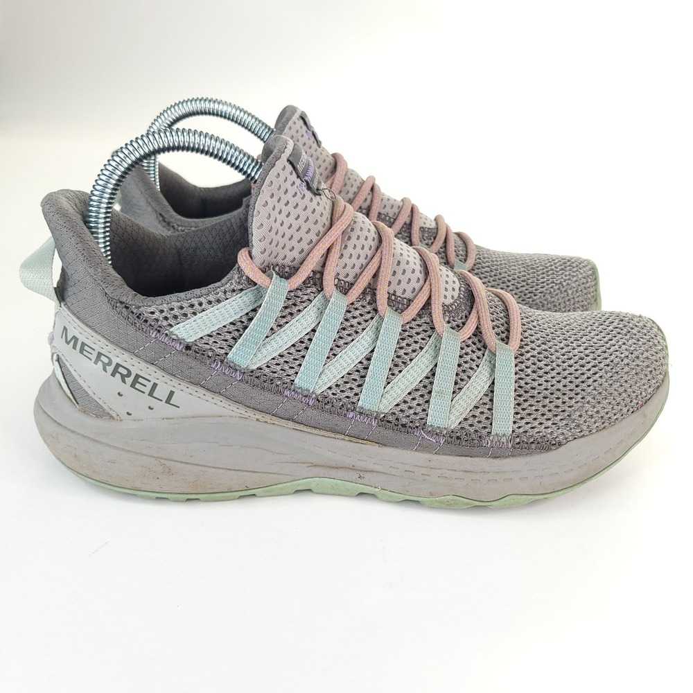 MERRELL Bravada Edge Trail Shoes Womens 9.5 Blue Gray Walking Hiking Lightweight